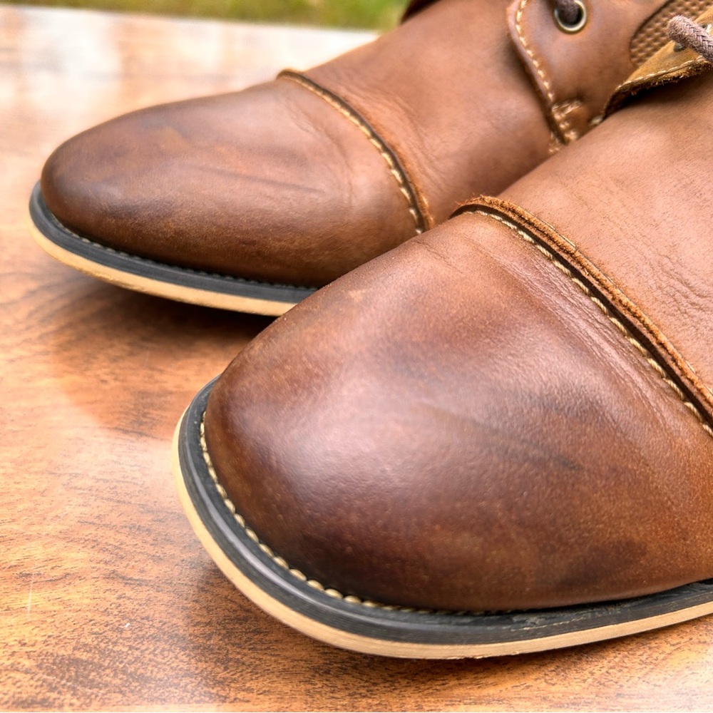 Steve Madden Classic Brown Leather Men's Shoes Size 9.5 - Picture 7 of 16